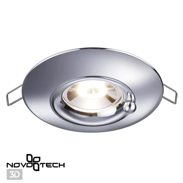 Св-к встр.влагозащ.IP44 GU10 50W 220V WATER хром NOVOTECH