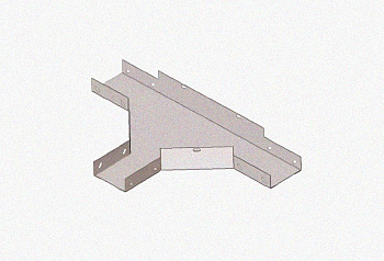 Лоток тройниковый глухой ОТГ 600х50 УХЛ1, горячее цинкование, S1,5