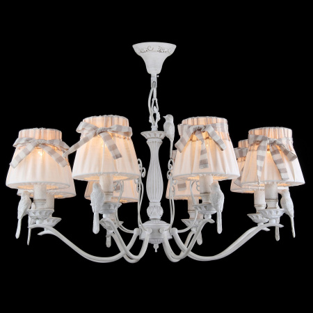 Люстра 8*E14 40Вт Белый Антик IP20 Bird ARM013-08-W Maytoni