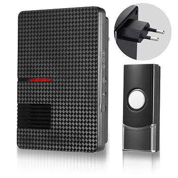 Звонок беспроводной 36M черный IP44 (a031380) Elektrostandard