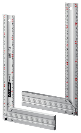 ЭКСПЕРТ 300 мм жесткий столярный угольник с усиленным алюминиевым полотном ЗУБР