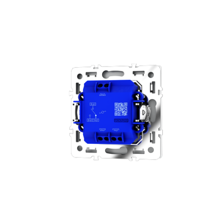 Проходной переключатель встраиваемый Voltum S70 одноклавишный 10А, (белый матовый)