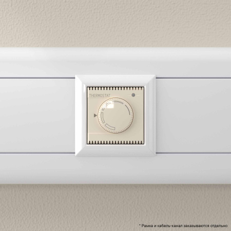Термостат модульный для теплых полов, "Avanti", "Ванильная дымка", 2 модуля DKC
