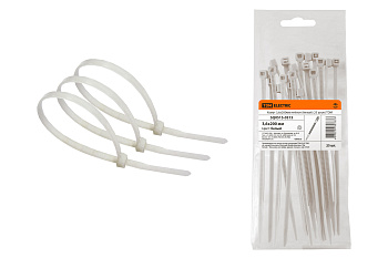 Хомут 3,6х200мм нейлон (белый) (25 штук) TDM