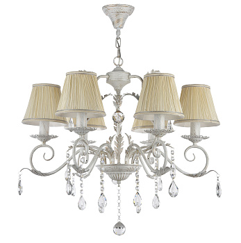 Люстра 6*E14 60Вт Белый с Золотом IP20 Susie FR3403-PL-06-WG Freya