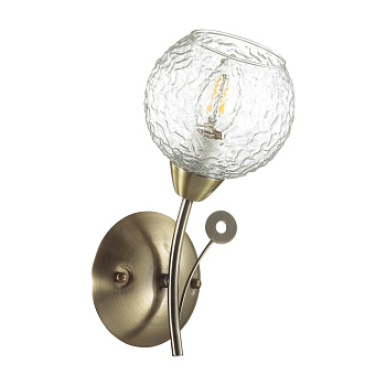 Бра E14 1*40W 220V TULA античная латунь B LUMION