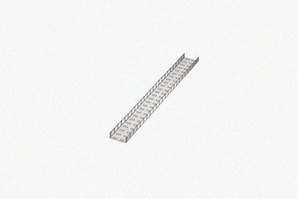 Лоток замковый перфорированный ЛМЗ 600х85х3000 УТ1,5, горячее цинкование, S1,5