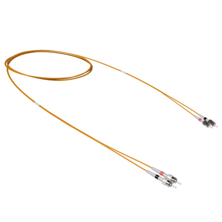 Оптический коммутационный шнур Duplex ST-UPC/ST-UPC, 50/125 OM2, 1 м DKC