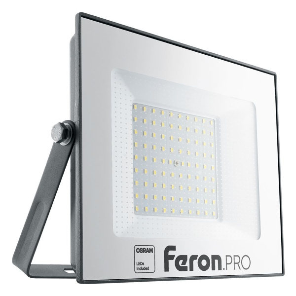 Светодиодный прожектор Feron.PRO LL-1000 IP65 100W 6400K черный