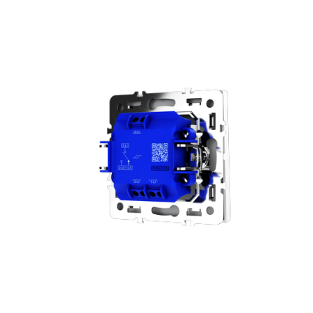 Проходной переключатель встраиваемый Voltum S70 одноклавишный 10А, (белый матовый)