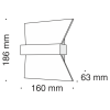 Бра 7Вт 3000K Белый IP20 Trame C805WL-L7W Technical