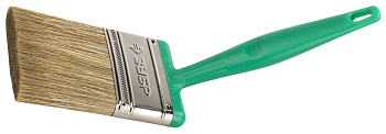 Кисть плоская ЭКСПЕРТ 2в1 БСГ-70 быстросъем голова с переменн углом, тип ЛАЗУРЬ смешанн щетина, пласт ручка, 75мм ЗУБР