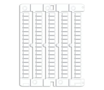 Маркировка для клемм, жесткая, 5х10мм. Период 6мм. Белая DKC