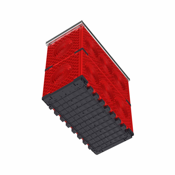 Колодец пластиковый для кабельной канализации с крышками, 750х375х750 DKC