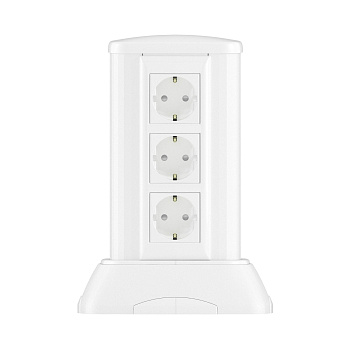 Миниколонна алюминиевая, 0.25м, цвет белый DKC