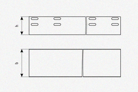 Лоток глухой ЛМГ 50х25х2000 УТ1,5, горячее цинкование, S1,5