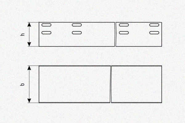 Лоток глухой ЛМГ 50х25х2000 УТ1,5, горячее цинкование, S1,5