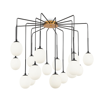 Подвесной светильник 16*G9 40Вт Золото IP20 Branch MOD176PL-16G Maytoni