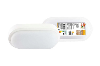 Светодиодный светильник LED ДПП 3801 12Вт 4000К IP65 белый овал 177*85*57 мм Народный