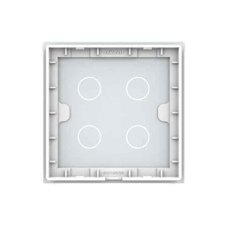 Панель для сенсорного выключателя UK стандарт, 4 клавиши, цвет белый, стекло Livolo