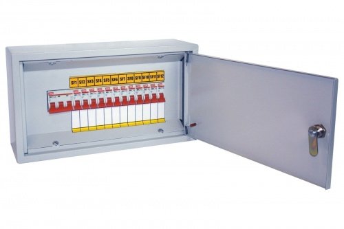 Осветительный щиток с выключателем ОЩВ-12 (63А/16А) 220х400х120мм TDM фото 2