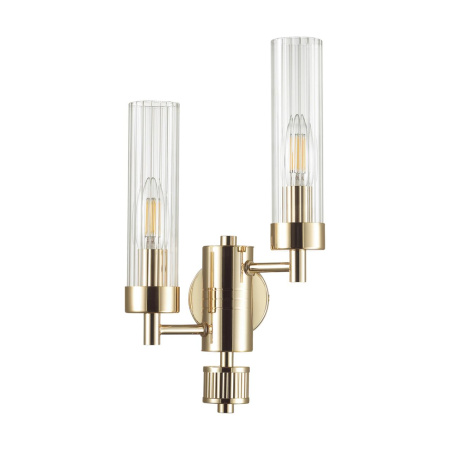 Бра E14 2*40W 220V KAMILLA золотой LUMION