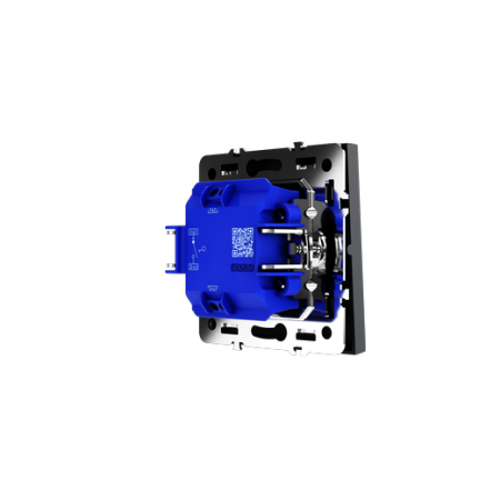 Выключатель встраиваемый Voltum S70 одноклавишный 10А, (графит)