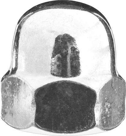 Гайка колпачковая DIN 1587, M5, 8 шт, оцинкованная, ЗУБР