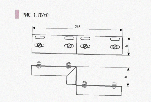 Соединитель-переходник ПУгП 100х50 УТ1,5, (правый), горячее цинкование,S1,5