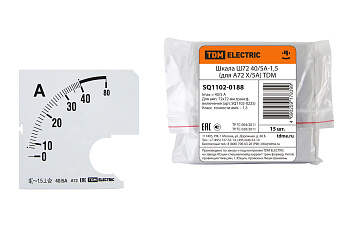 Шкала Ш72 40/5А-1,5 (для А72 Х/5А) TDM