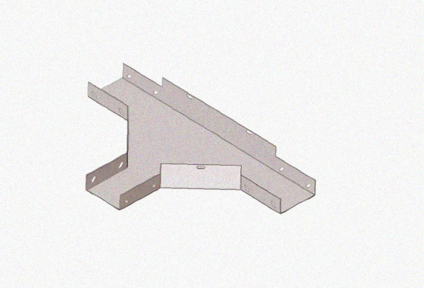 Лоток тройниковый замковый глухой ОТЗГ 600х85 УХЛ1, горячее цинкование, S1,5