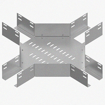 Лоток крестообразный перфорированный КМ 150х80 УТ1,5, горячее цинкование S1,5