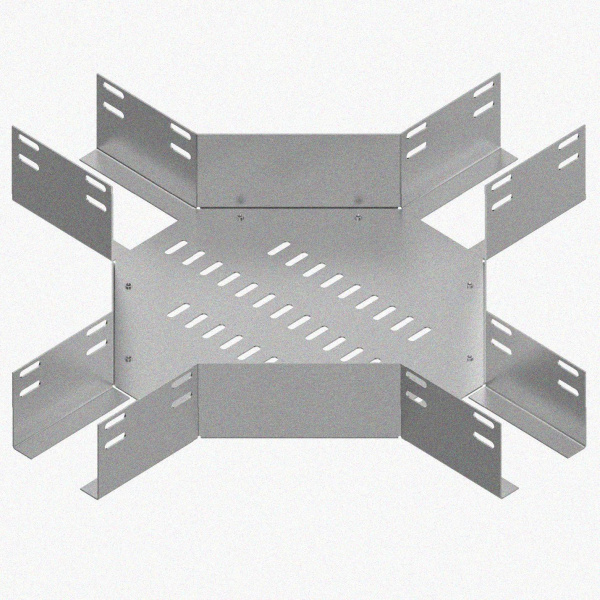 Лоток крестообразный перфорированный КМ 150х80 УТ1,5, горячее цинкование S1,5