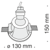 Встраиваемый светильник 1*GU10 35Вт Белый IP20 Gyps Modern DL002-1-01-W Technical