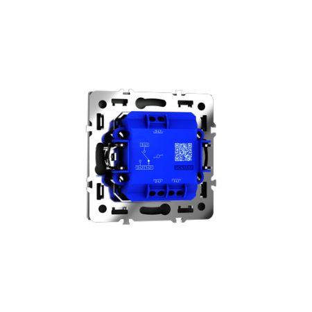 Проходной переключатель встраиваемый Voltum S70 одноклавишный 10А, (титан)