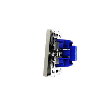 Перекрестный переключатель встраиваемый Voltum S70 одноклавишный 10А, (шелк)