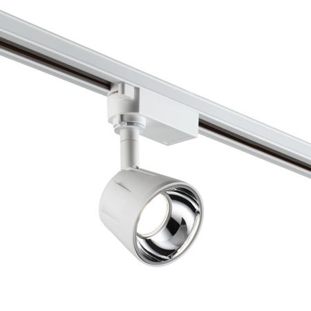 Св-к трековый однофазный IP20 LED 4000K 10W 100-265V KNOF белый/хром NOVOTECH