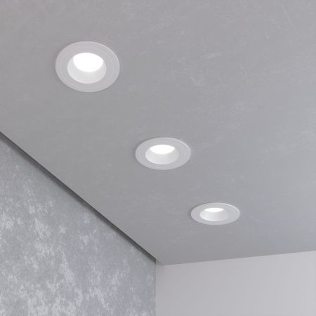 Встраиваемый точечный светильник GU10 серебро/белый IP20 (a053353) Elektrostandard