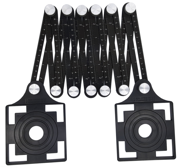Универсальный шаблон плиточника с угловым фиксатором, 6 колен, 1 трафарет 280401 Trio-Diamond