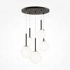 Подвесной светильник 5*E14 40Вт Черный IP20 Basic form MOD321PL-05B Maytoni