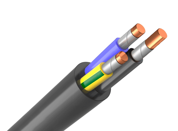 Кабель медный силовой ВВГ-П нг(А)-FRLSLTx 3х1,5 ок круглый Аллюр