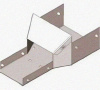 Лоток переходной замковый ЛПЗ 200х100-200х80 УТ1,5, оцинкованный лист, S1,0