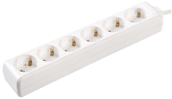 Удлинитель У06 6 мест 2P+PE/3м 3х1мм2 16А/250В IEK