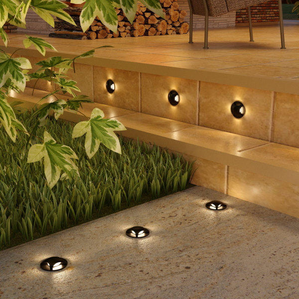 Подсветка для лестниц и дорожек 3Вт 4000К черный IP65 (a049750) Elektrostandard