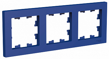 ATLASDESIGN Рамка 3-постовая универсальная, аквамарин Schneider Electric