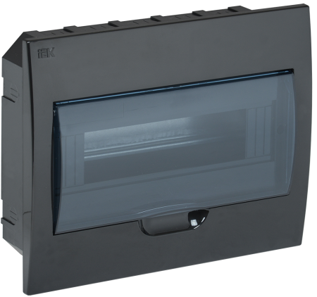 Корпус пластиковый ЩРВ-П-12 IP41 черный KREPTA 3 IEK
