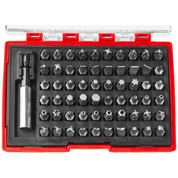 Набор "Мастер": Биты "МХ-61", Cr-V в боксе ЗУБР