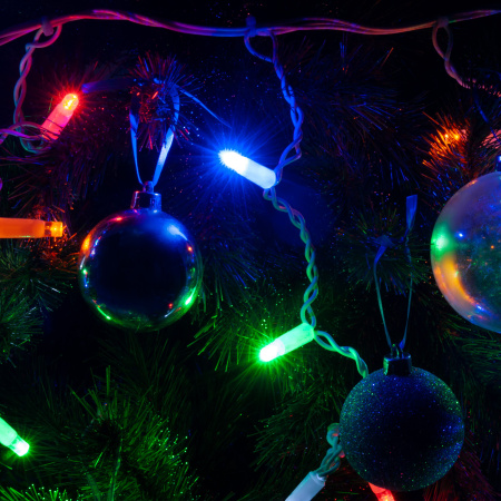 Гирлянда бахрома мульти 3*0.6 м IP65 (100-101) Eurosvet