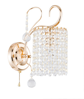 Настенный светильник (бра) 1*E14 40Вт Золото IP20 Leona FR1127-WL-01-G Freya