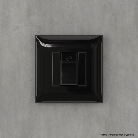 Диммер кнопочный в стену для LED ламп, "Avanti", "Черный квадрат" DKC